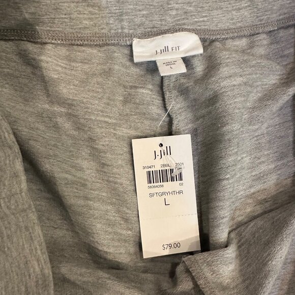 J JILL WOMENS GRAY PULL ON PANTS NEW SIZE LARGE - Picture 6 of 9